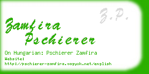 zamfira pschierer business card